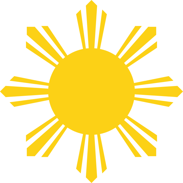 American Flag Sun Logo - Sun Symbol of the National Flag of the Philippines.svg
