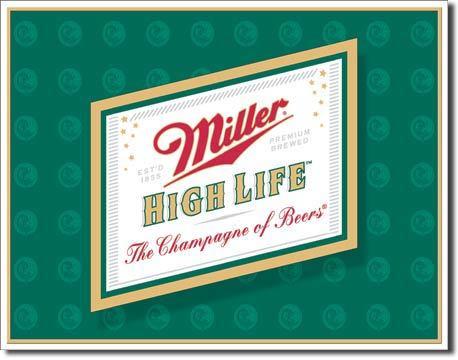 Vintage Miller Logo - Miller High Life Logo Vintage Sign - Vintage Sign Shack