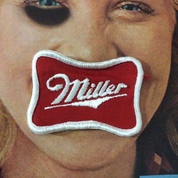 Vintage Miller Logo - Vintage 1970's Embroidered Patch Miller Logo Emblem | Etsy