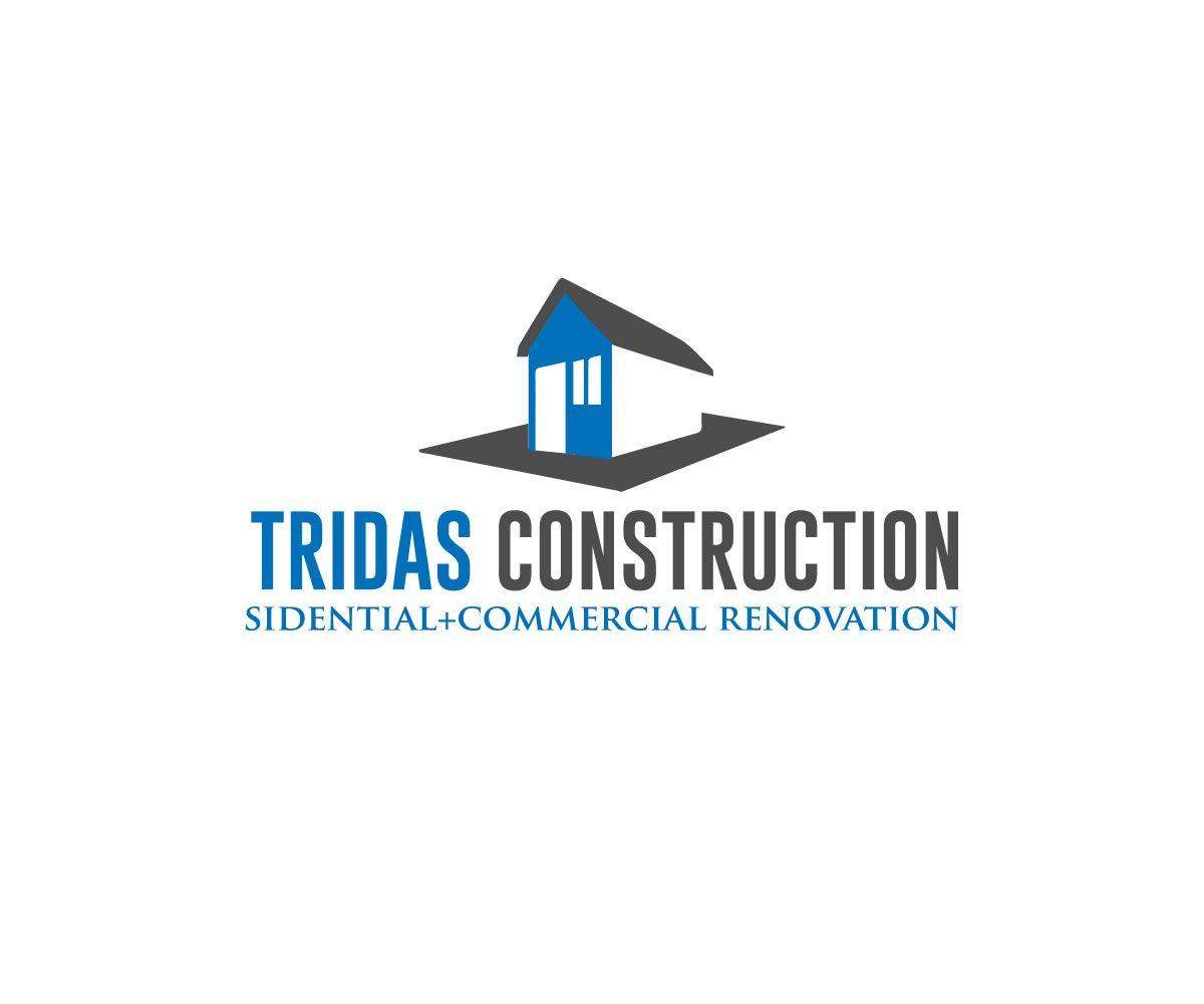 Residential Construction Company Logo - Playful, Modern, Construction Company Logo Design for TRIDAS ...