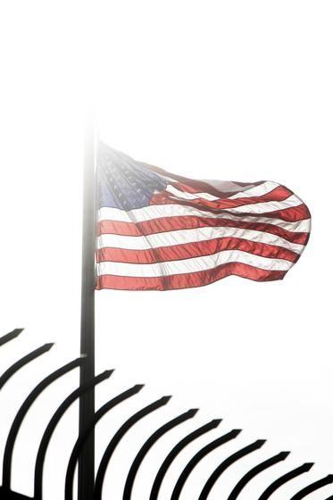 American Flag Sun Logo - Free Stock Photo of American Flag In Sun — HD Images