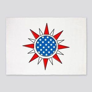 American Flag Sun Logo - Philippine Flag Sun And Stars Area Rugs