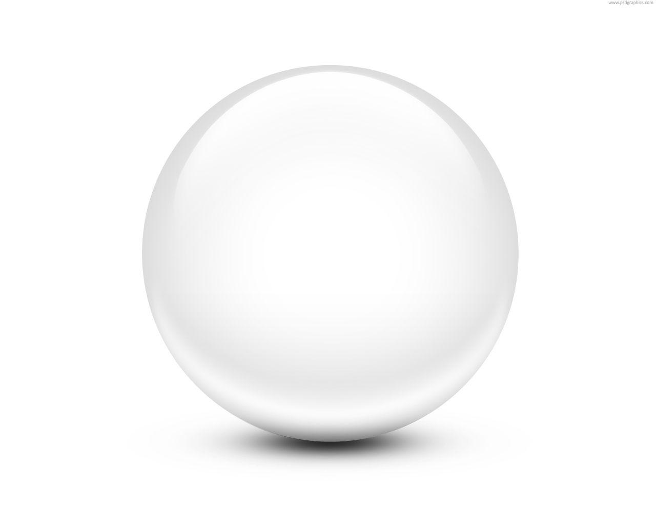 White Sphere Logo - Glossy spheres with text PSD template