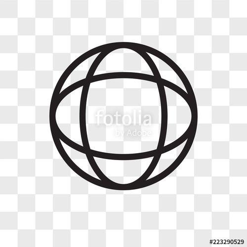 White Sphere Logo - Sphere icon vector sign and symbol isolated on white background