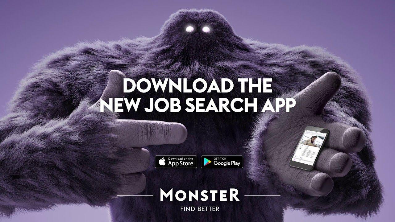 Monster Job Search Logo - Unleash Monster with a Swipe - Monster Job Search App - YouTube