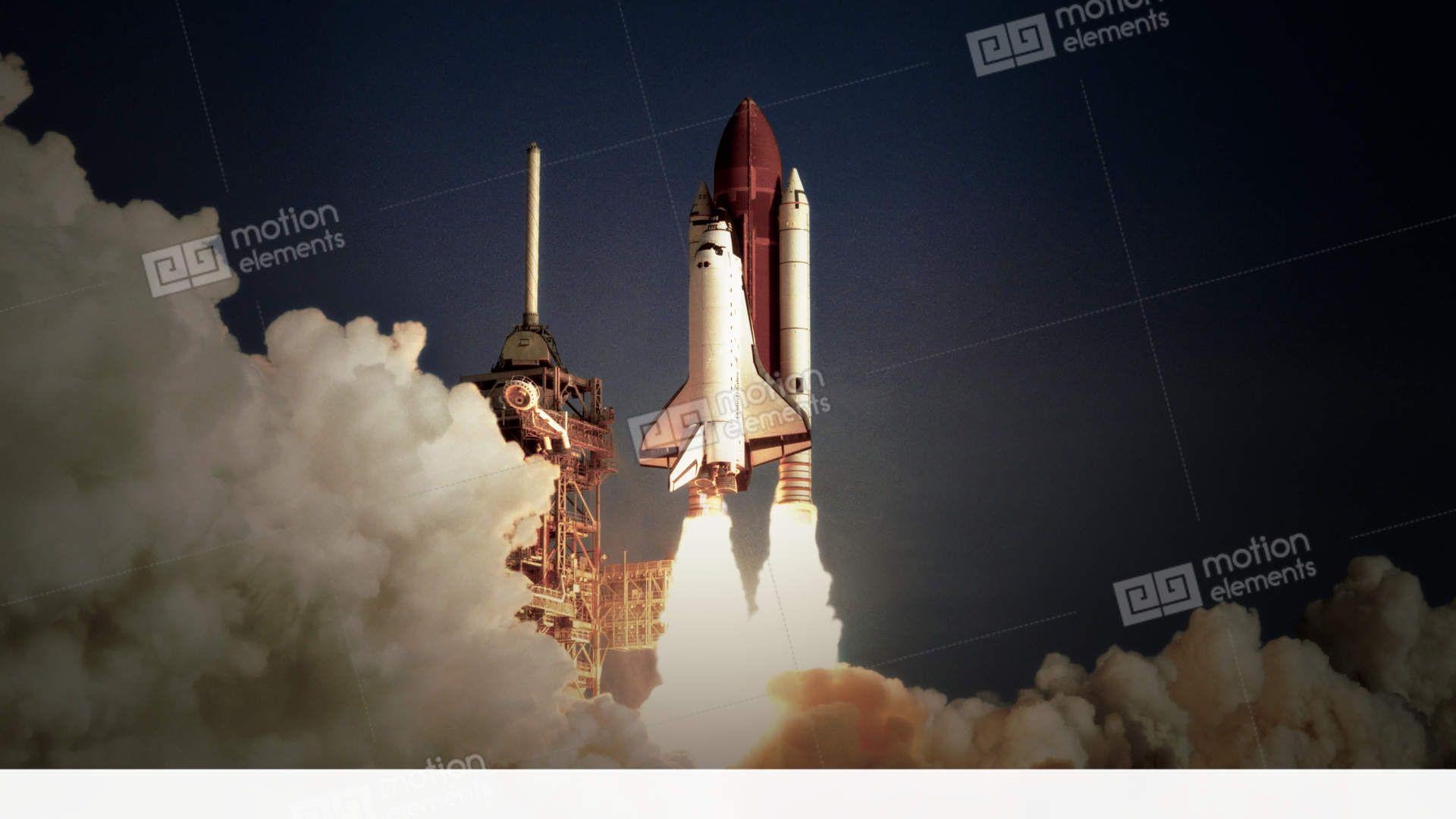 Shuttle Launch NASA Logo - Space Shuttle Launch In Slow Motion. (NASA Logo Removed) Stock video ...