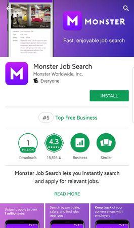 Monster Job Search Logo - Monster Job Search Mobile App | DAVRON