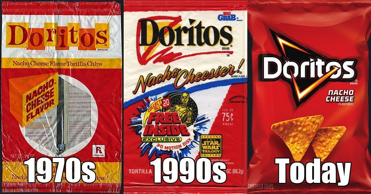 Doritos Old Logo - Who remembers what the old Doritos bag used to look like?. Retro