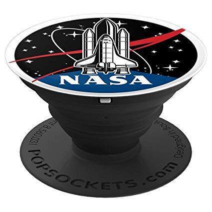 Shuttle Launch NASA Logo - Amazon.com: NASA Shuttle Launch With Logo and Stars - PopSockets ...