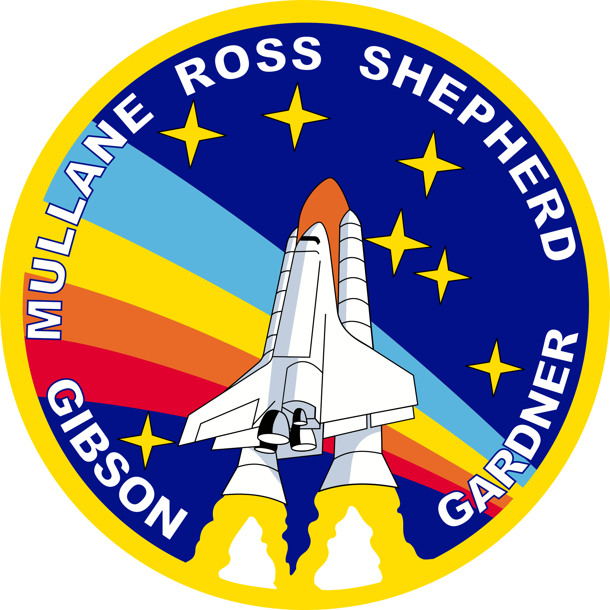 NASA Spaceship Logo - File:Sts-27-patch.svg - Wikimedia Commons