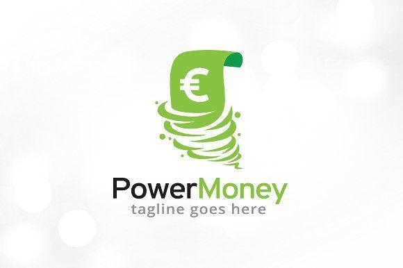 Green Money Logo - Power Money Logo Template Design Templates Creative Market Glamorous ...