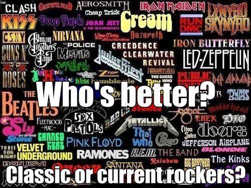 Classic Rock Band Logo - SPECULATING on why today's kids like 