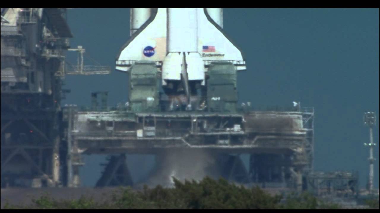 Shuttle Launch NASA Logo - Nasa Space Shuttle Endeavour Launch - YouTube