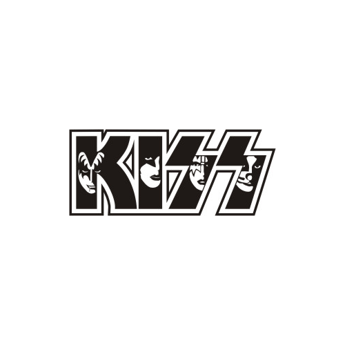 Black and White Kiss Logo - Kiss band Logos