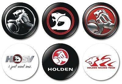 Holden Car Logo - 6 X HOLDEN 32mm BUTTON PIN BADGES HSV Sports Car Logo Commodore SS ...