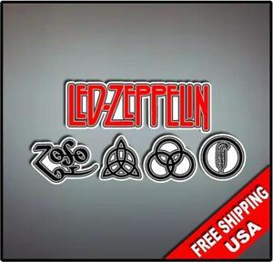 Classic Rock Band Logo - Led Zeppelin Vinyl Wall logo Decal Sticker Classic Rock Band Various