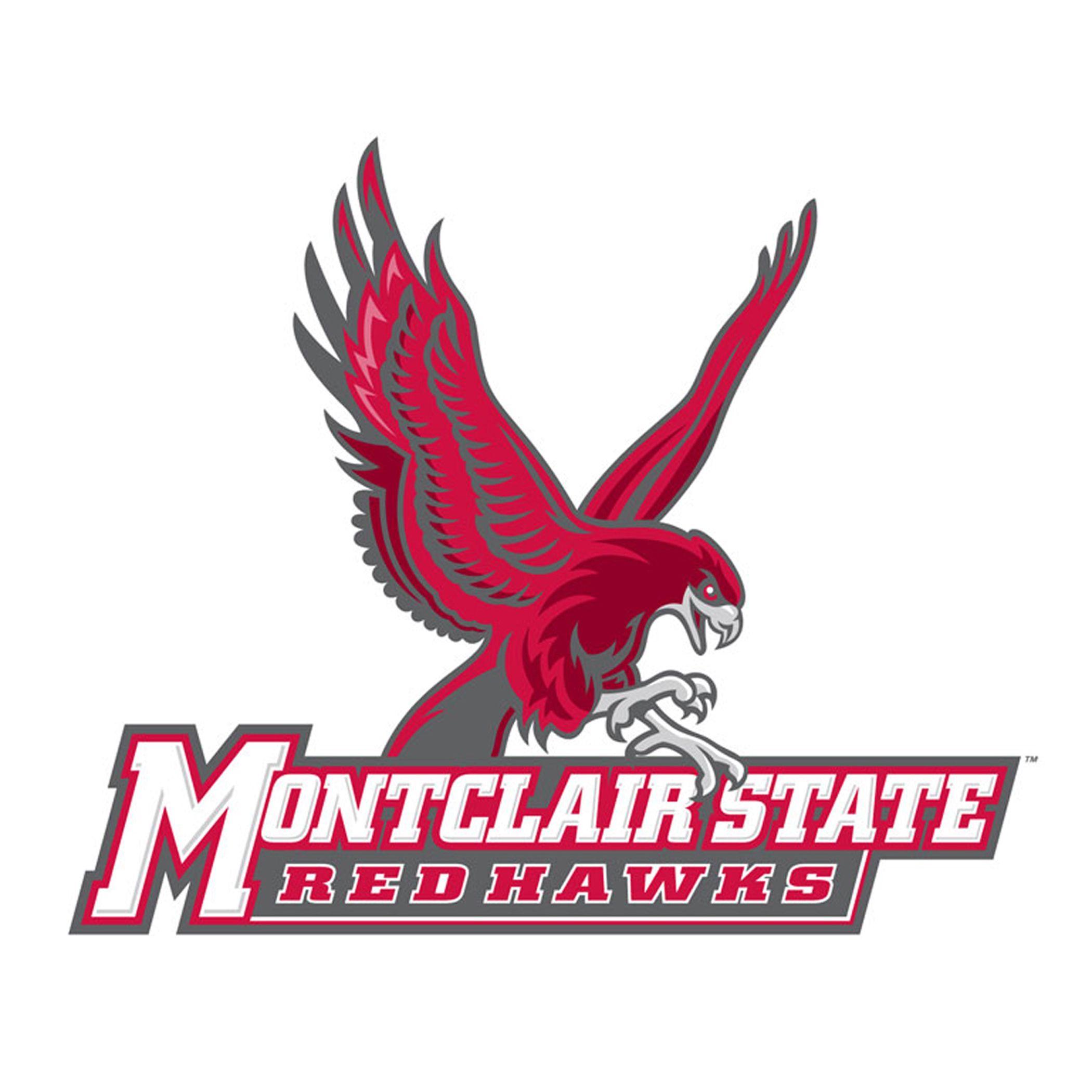 Red and Blue Athletic Logo - Red Hawk Athletic Logos - Montclair State University Athletics