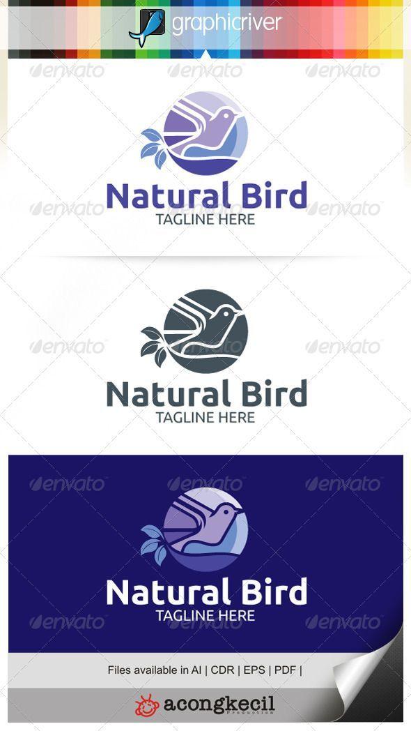 Natural Bird Logo - Natural Bird V.4 Logo Template Suitable for : Company Logo, Business