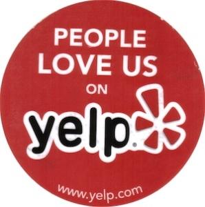 Check Us Out On Yelp Logo - Read our reviews on YELP! Pacific Insurance Group