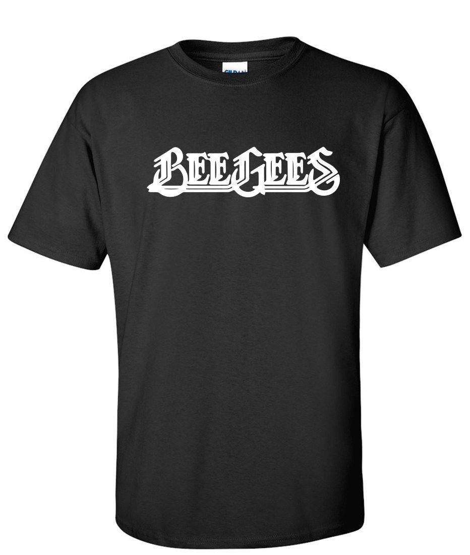 Classic Rock Band Logo - Bee Gees Classic Rock Band Logo Graphic T Shirt