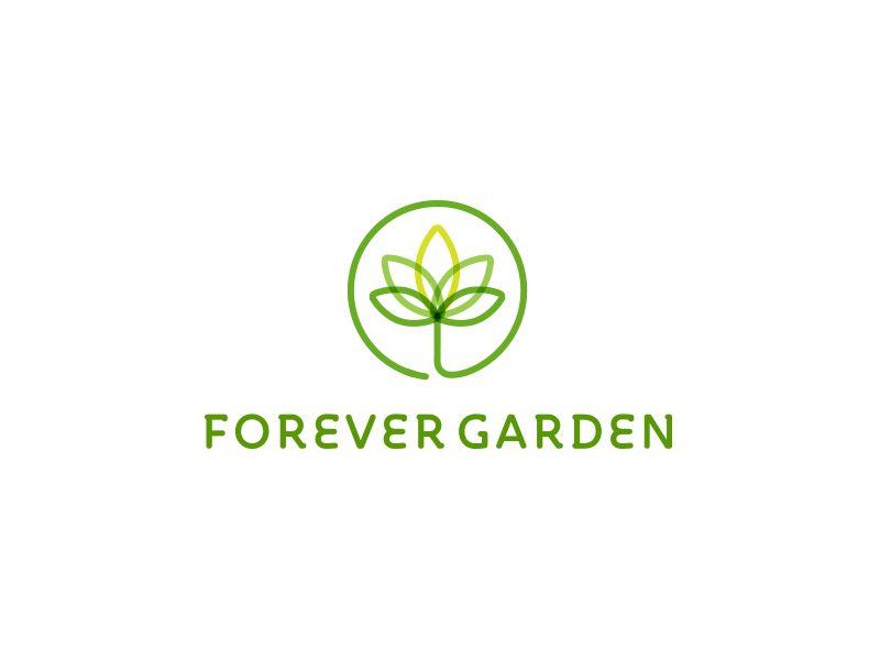 Garden Circle Logo - Forever Garden Logo & Brand ID Design | ART | logo | Logos, Logo ...