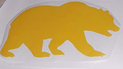 Yellow Bear Logo - Amazon.com : FATHEAD California Golden Bears Yellow Bear Logo ...