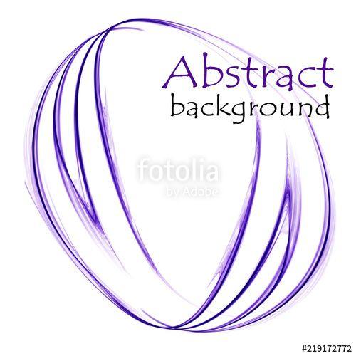 Waves White with Purple Circle Logo - Bright abstract logo of purple waves on white background