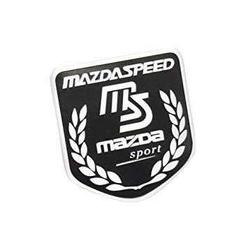 Mazda Motorsports Logo - Side Rear Decal Mazdaspeed Emblem Badge Sticker For Mazda Racing ...