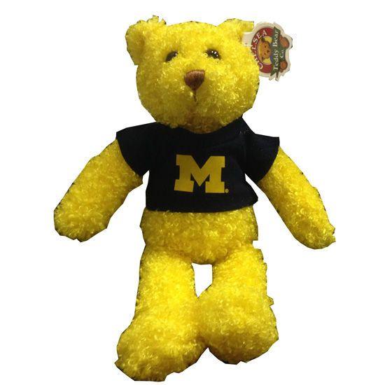 Yellow Bear Logo - Chelsea Teddy Bear Co. University of Michigan Tropical Banana ...