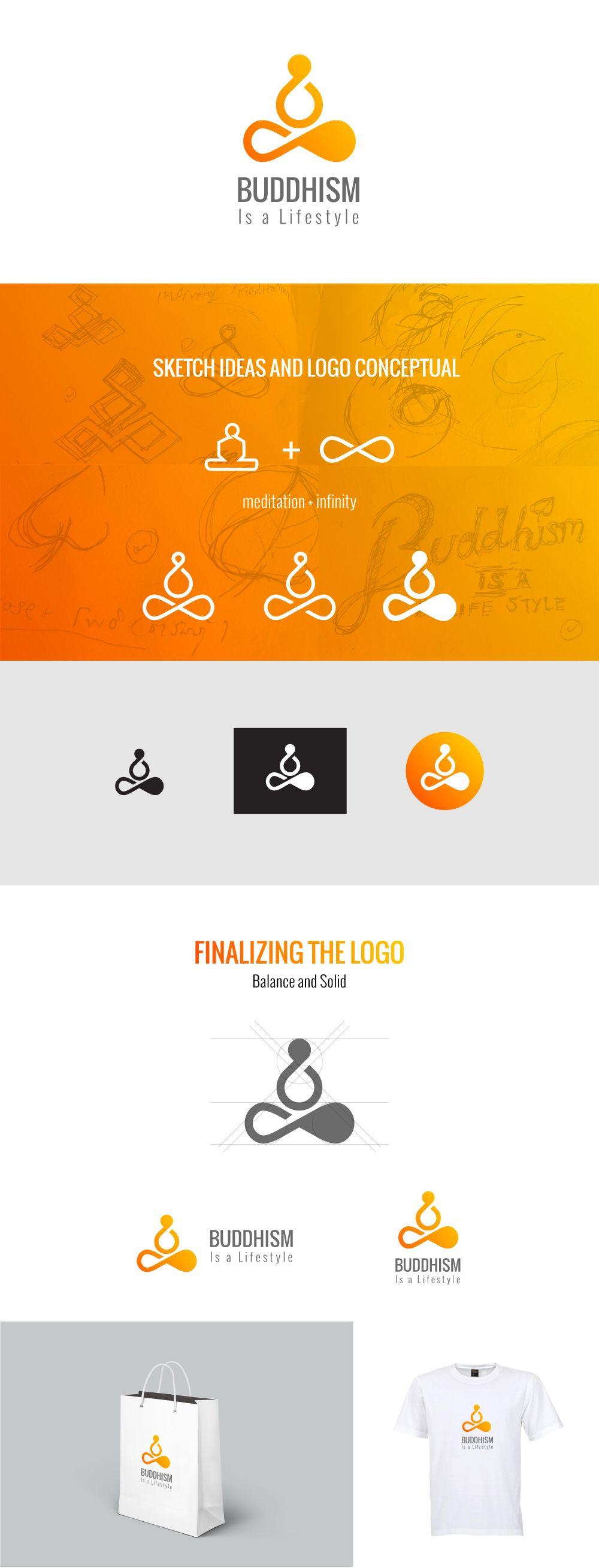 Buddhiism Logo - Buddhism is a lifestyle logo on Behance