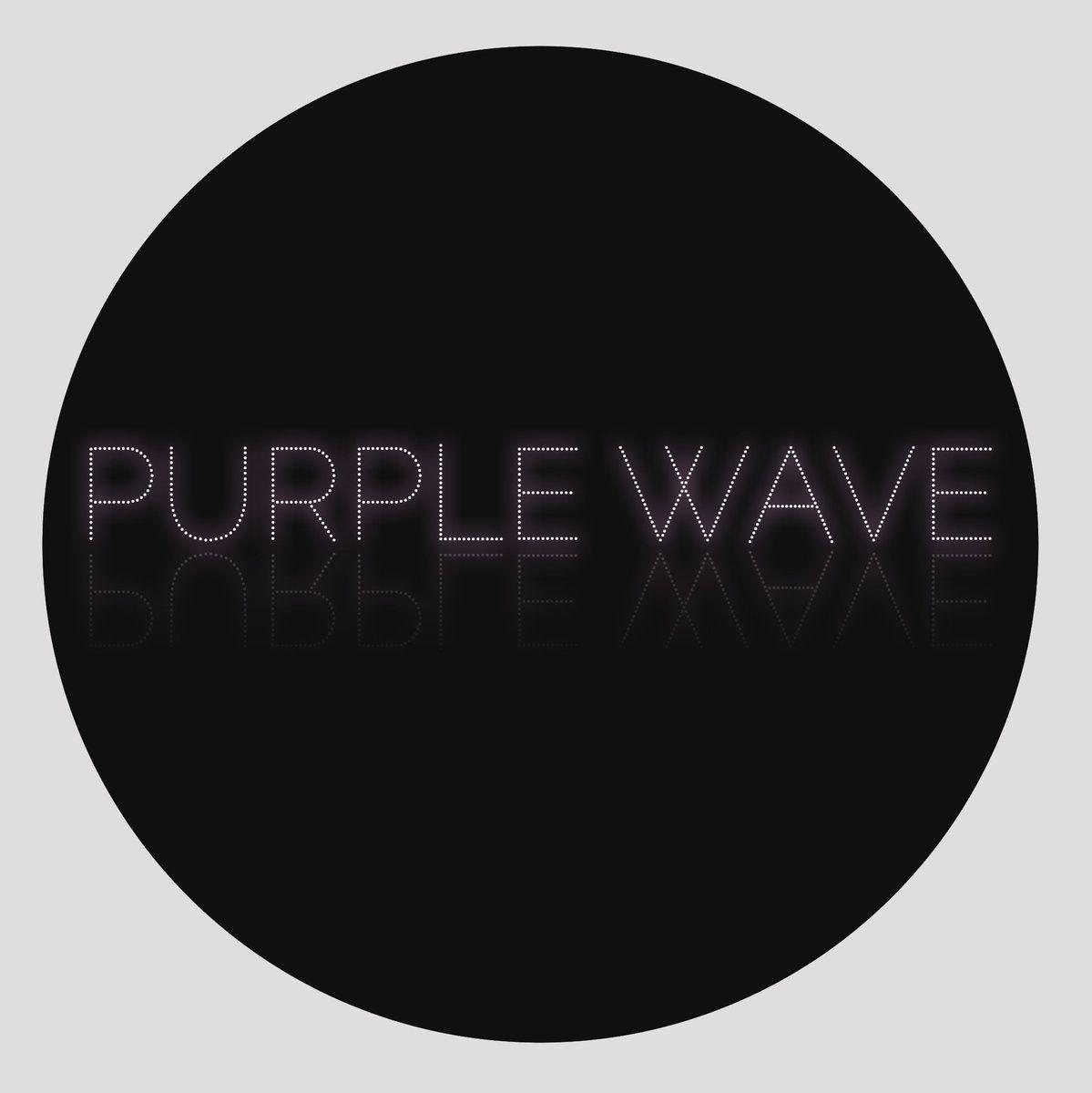Waves White with Purple Circle Logo - Purple Wave