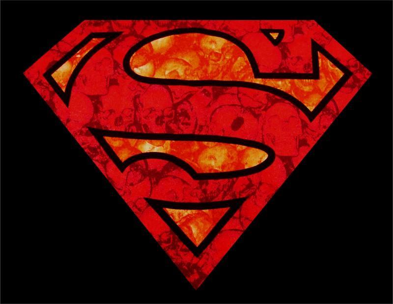 Glow in the Dark Superman Logo - Superman Glowing Skulls Glow in the Dark T-Shirt – Bewild