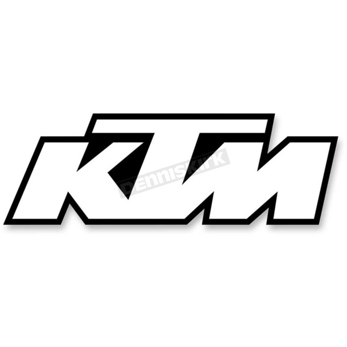 Black and White Dirt Bike Logo - Factory Effex KTM Logo 5 Pack - 19-90500 Dirt Bike Motocross ...