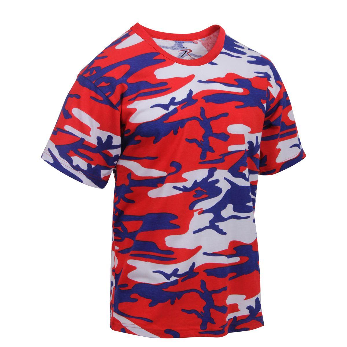 Red White and Blue Clothing Logo - Shop Red White Blue Camo T Shirts Army Navy