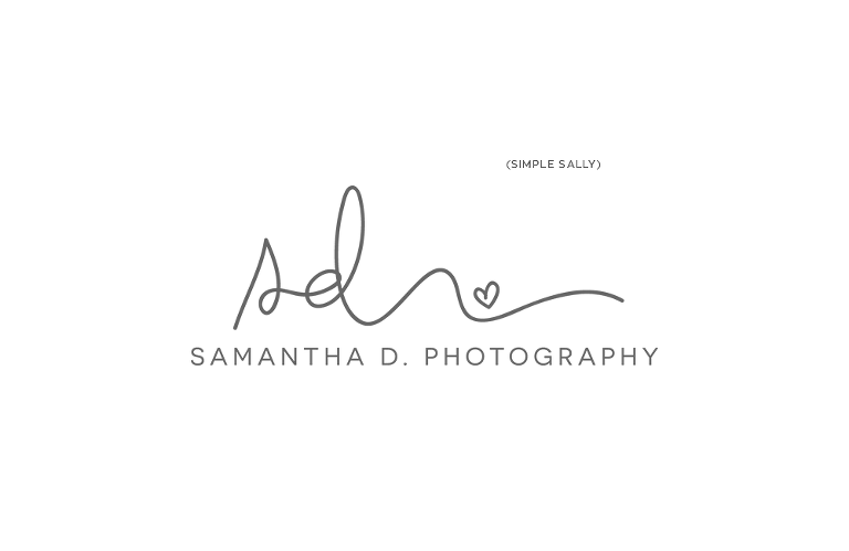 Photographers Logo - Handwritten initials logos for photographers | Samantha D ...