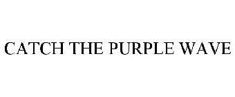 White with Purple Wave Logo - white wave purple circle Logo