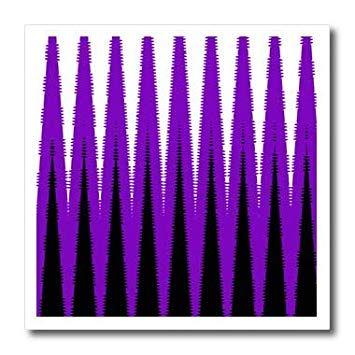 White with Purple Wave Logo - 3DRose BlakCircleGirl Wave