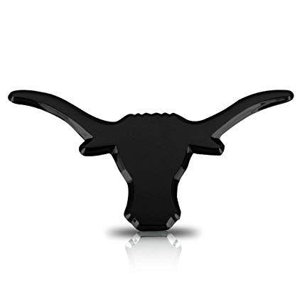 Black and White Longhorn Logo - Amazon.com: University of Texas Longhorn Black Chrome Car Emblem ...