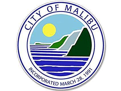 Malibu Logo - Amazon.com: American Vinyl Malibu California City Seal Sticker ...