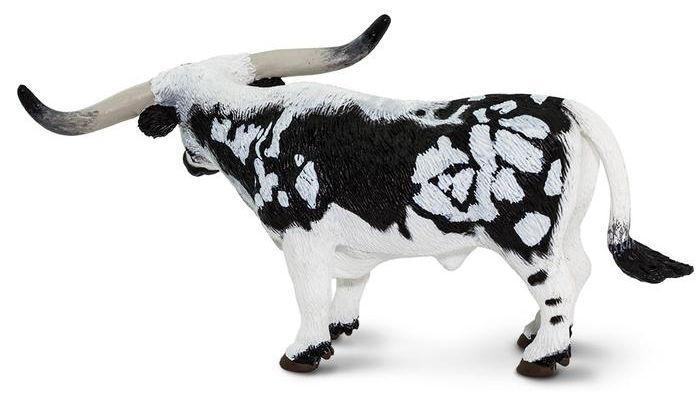 Black and White Longhorn Logo - 100261 1/20 Black & White Texas Longhorn Bull | Action Toys
