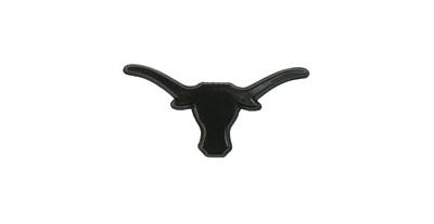 Black and White Longhorn Logo - Car Emblem Black Texas Longhorn: The Texas Store Online