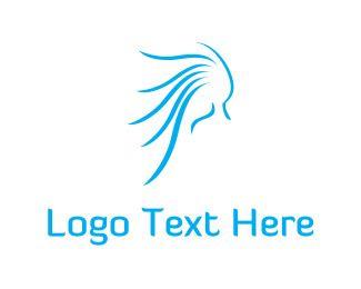 Blue Hair Logo - Women Logos | Make A Women Logo Design | BrandCrowd
