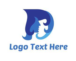 Blue Hair Logo - Hairdressing Logo Maker | BrandCrowd