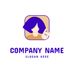 Blue Hair Logo - Free Hair Logo Designs | DesignEvo Logo Maker
