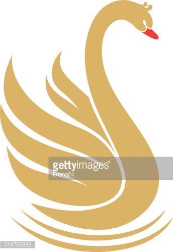 Gold Swan Logo - Vector Art : GOLD SWAN | Sirik Logo | Swan, Bird art, Vector art