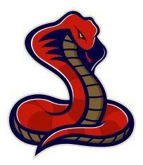Snake Football Logo - Stylized powerful snake mascot, colored version. All Colors are ...