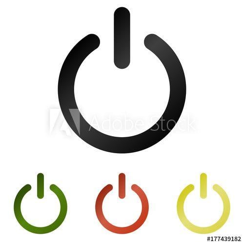 Yellow Off White Background Logo - Flat simple illustration of buttons isolated on white background ...