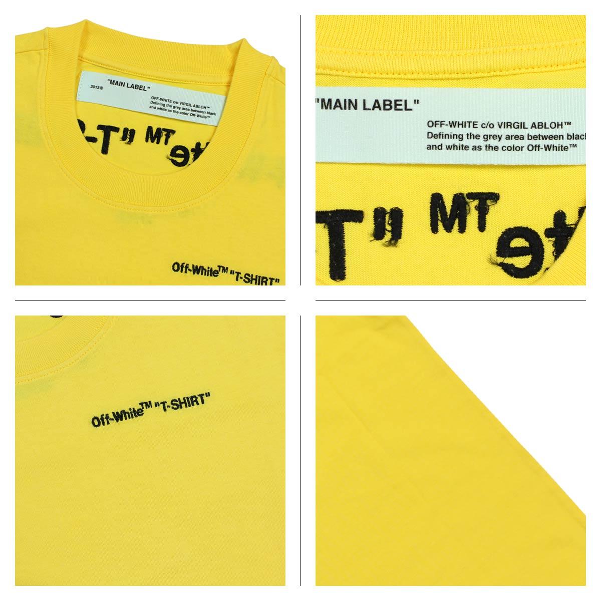 Yellow Off White Background Logo - Sugar Online Shop: Off-white Off-white T-shirt short sleeves Lady's ...