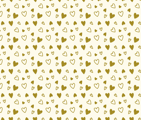 Yellow Off White Background Logo - Valentine's Day Gold Hearts on Off White Background Cute Valentines ...