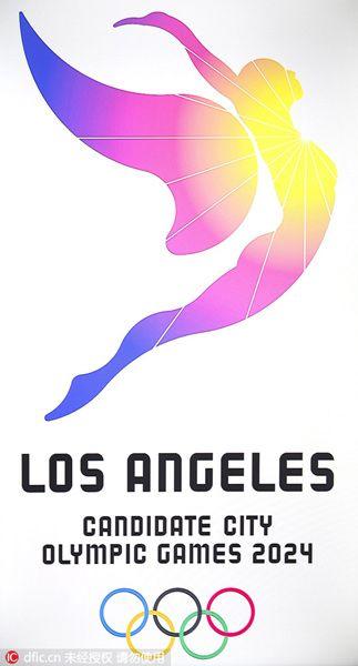 CN Sports Logo - Los Angeles publishes 2024 Olympics bid logo - Sports - Chinadaily ...